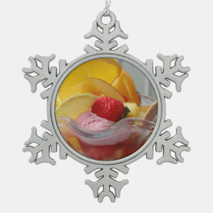Eiskrem Sonnae Schneeflocken Zinn-Ornament