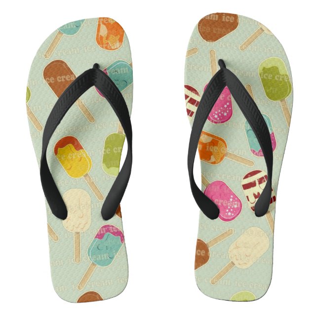 Eiskremmuster Flip Flops (Fußbett)