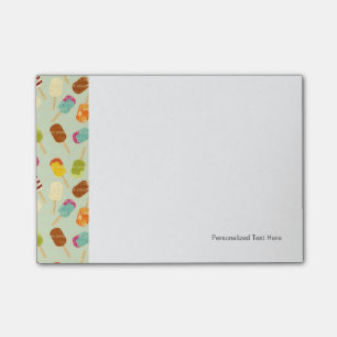 Eiskremmuster Post-it Klebezettel