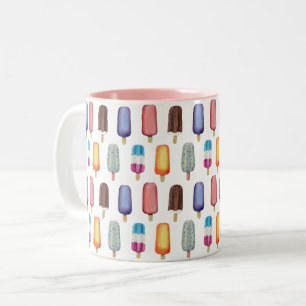 Eiskremmuster Zweifarbige Tasse
