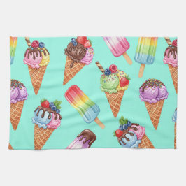 Eiskremsortiment von Natasha Us Geschirrtuch