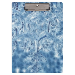 Eiskristall Fraktal Snowflake Klemmbrett