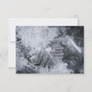 Eiskristall-Naturfotokarte