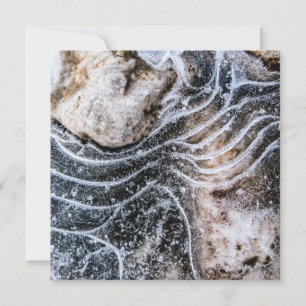 Eiskristall-Naturfotokarte