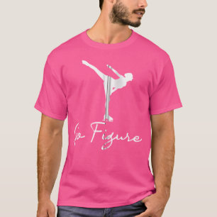 Eiskunstlauf Frau Mädchen Eislaufen Schlittschuhe T-Shirt