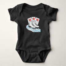 Eiskunstläufer mit Bewertungstafeln - Babyshirts