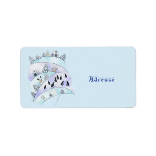 Eisland Baby Adressaufkleber