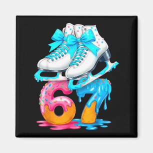 Eislauf-Eiscreme-Tropfen Nummer 67 Spieler 67. Geb Magnet