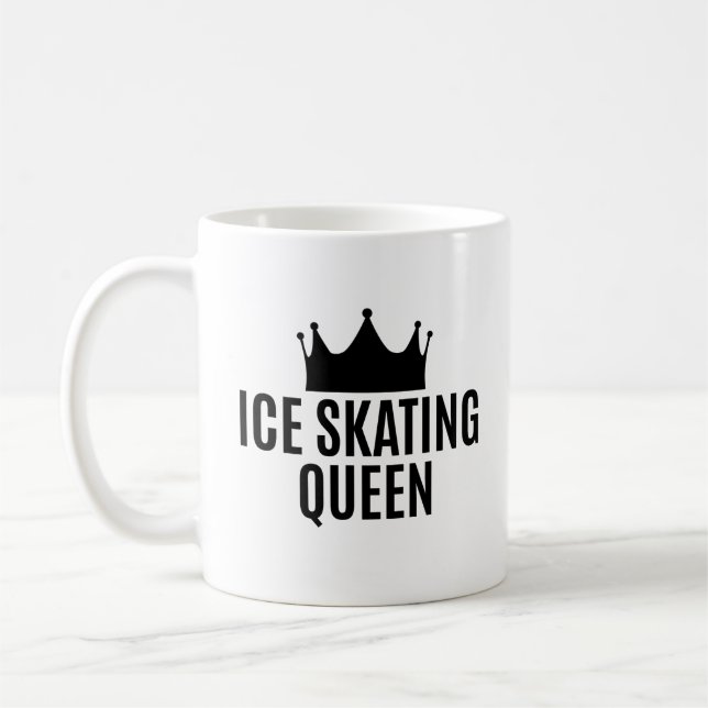 Eislauf Königin - Eislaufen  Kaffeetasse (Links)