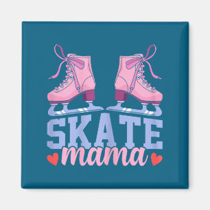 Eislauf-Mama Skate Mama Lustiger Winter Srts Schli Magnet