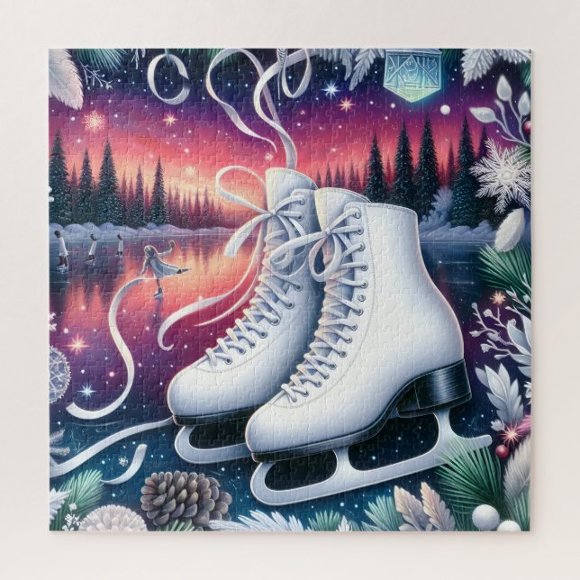 Eislauf-Schuh-Puzzle (Vertikal)