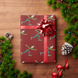 Eislaufen Geschenkpapier