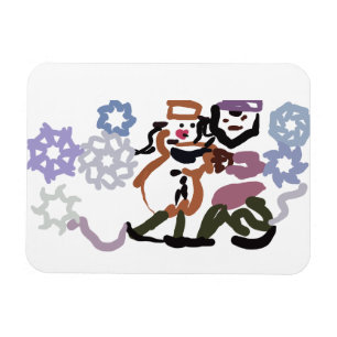 Eislaufen Winter Magnet