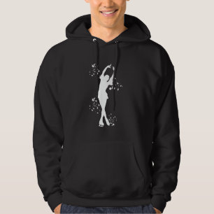 Eisläuferin Eiskunstlauf Farbige Mädchen Eislaufen Hoodie