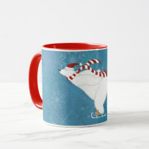 Eismaschinen-Polarbär-Eislauf-Tasse Tasse