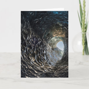 Eisöffnung in einer Eishöhle Karte