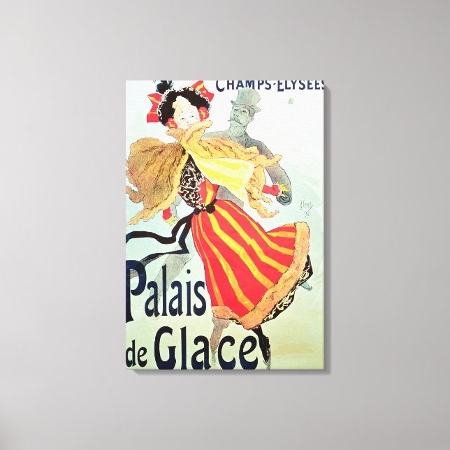 Eispalast', Champs Elysees, Paris, 1893 Leinwanddruck (Vorderseite)