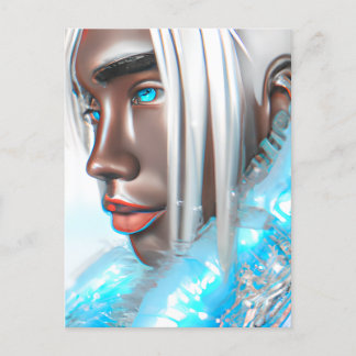 Eisprinz Melanin Black Boy Magic Bruh Winter Bro Postkarte