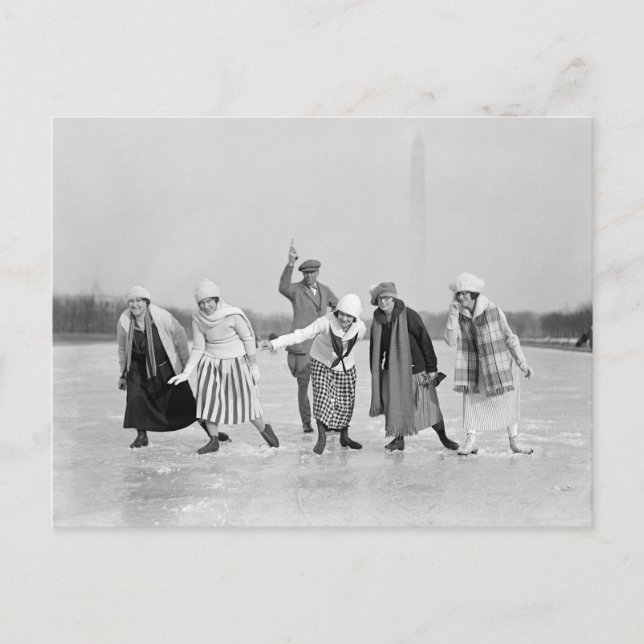 Eisrennen, 1925 postkarte (Vorderseite)