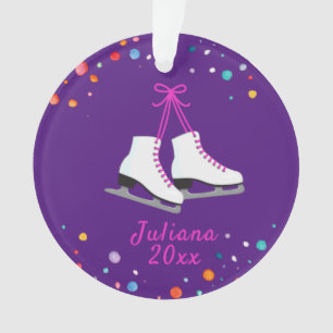 Eisschmuck, Eishockeymädchen Weihnachten - Skaten Ornament