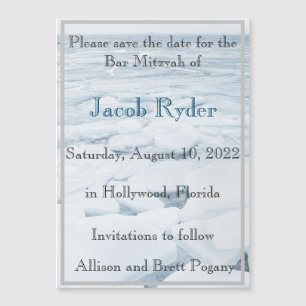 Eisscholle Magnetic Save the Date Magnetkarte