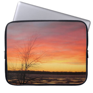 Eissee Sonnenuntergang Laptop-Sieb Laptopschutzhülle