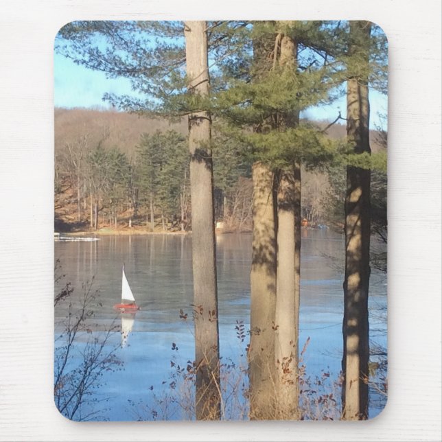 Eissegeln auf dem See — Mousepad (Vorne)