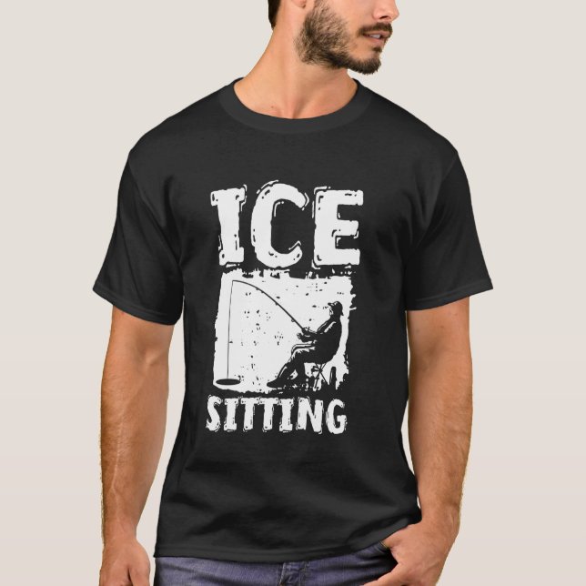 Eissitz-Eisfischen T-Shirt (Vorderseite)