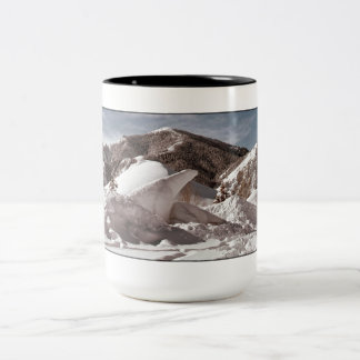 Eisskulptur Eisbär Sun Valley Idaho Zweifarbige Tasse