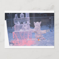 Eisskulptur Sportlicher Künstler Schnitzen Arktisc