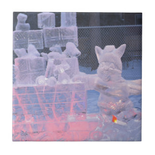 Eisskulptur Sportlicher Künstler Schnitzerei Arkti Fliese