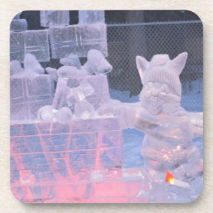 Eisskulptur Sportlicher Künstler Schnitzerei Arkti Untersetzer
