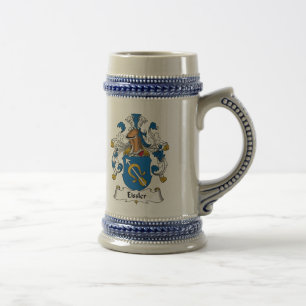Eissler Familienwappen Bierglas