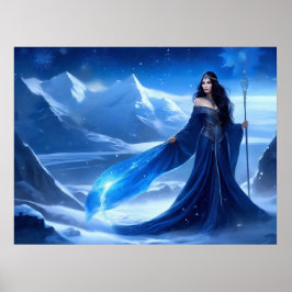 Eissorzerin der Tundra-Schneeflocke Poster