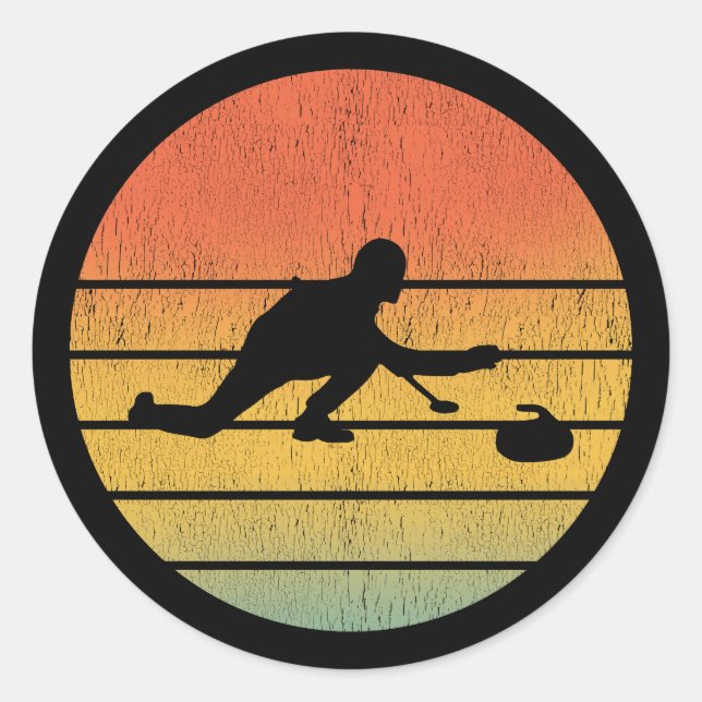 Eissport Eissport Stone Broom Runder Aufkleber (Vorderseite)