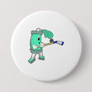 Eisspray bei Eishockey mit Eishockeystick Button