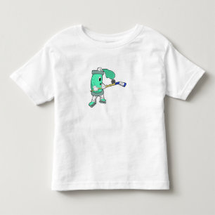 Eisspray bei Eishockey mit Eishockeystick Kleinkind T-shirt