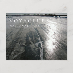 Eisstraße, Voyageurs Nationalpark, MN Postkarte