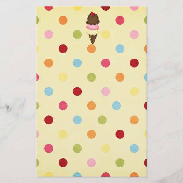 Eistüte Briefpapier (Vorderseite)