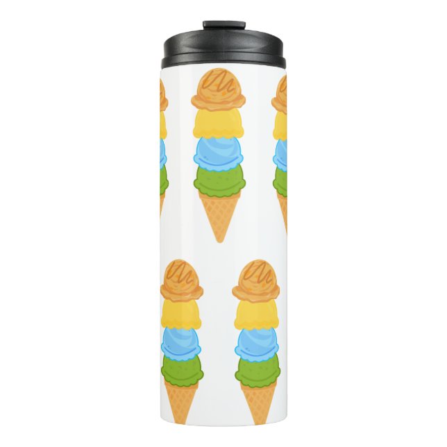 Eistüte farbig thermosbecher (Vorderseite)