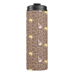 Eistüte-Muster auf Brown Thermosbecher