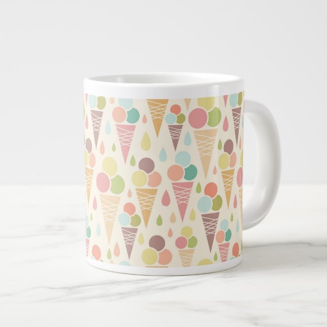 Eistütemuster Jumbo-Tasse (Vorderseite Rechts)