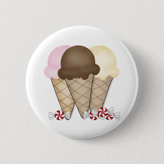 Eistüten Button (Vorderseite)
