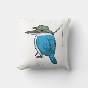 Eisvogel Angeln Fischer Angelrute Kissen