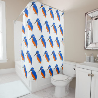 Eisvogel Design Duschvorhang