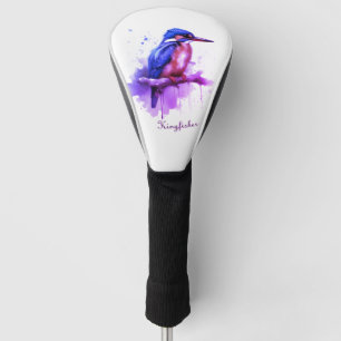 Eisvogel-Design – Elegantes Vogel-Leder Golf Headcover