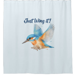 Eisvogel Duschvorhang