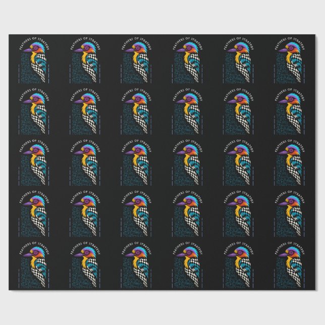 Eisvogel Geschenkpapier (Flach)