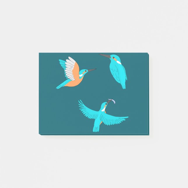 Eisvögel Post-it Klebezettel (Vorderseite)