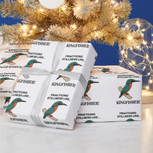 Eisvogel praktiziert Stille wie ein Eisvogel Geschenkpapier